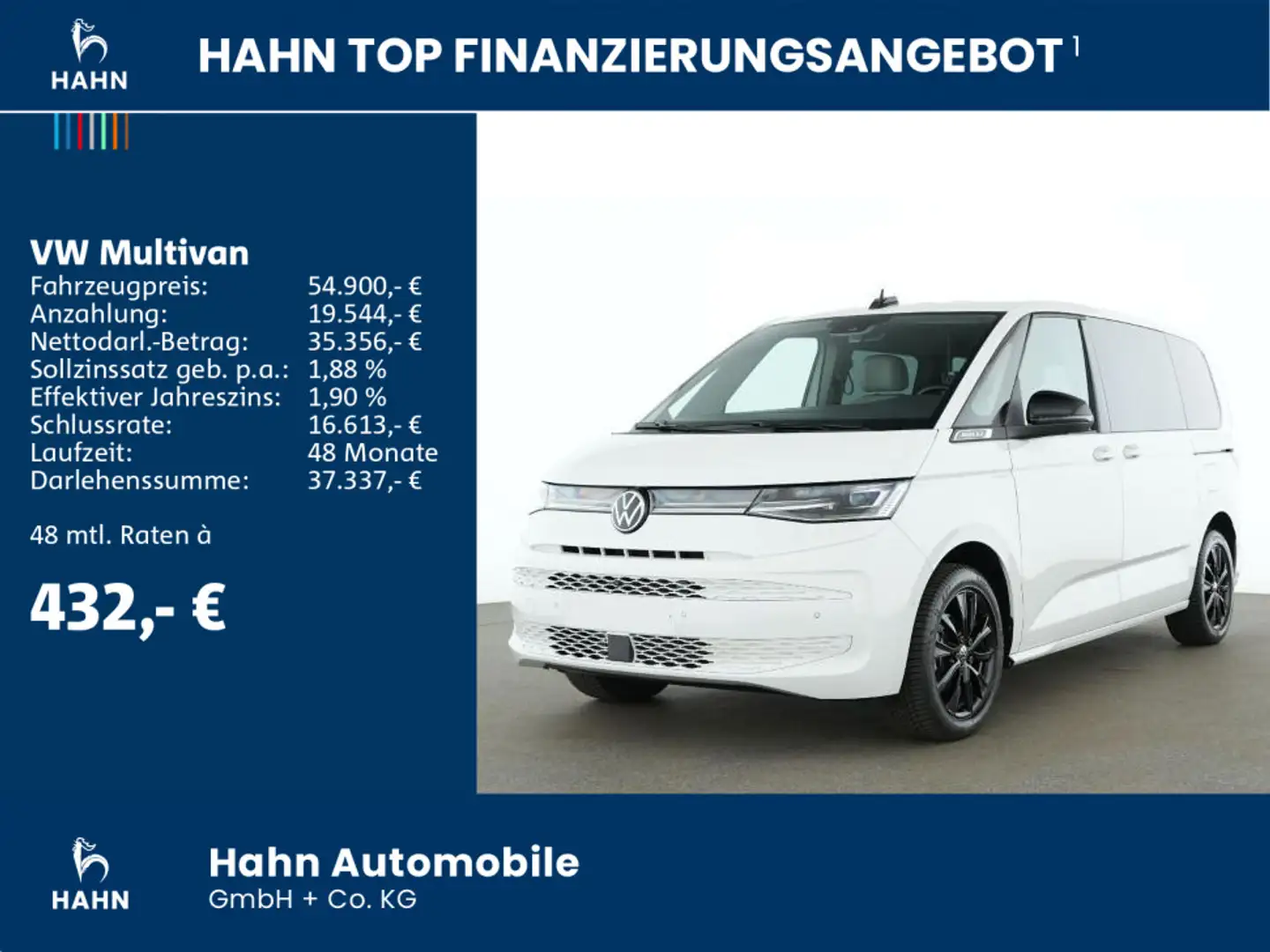 Volkswagen T7 Multivan 110 KW TDI DSG Life MATRIX AREA VIEW KA Weiß - 2