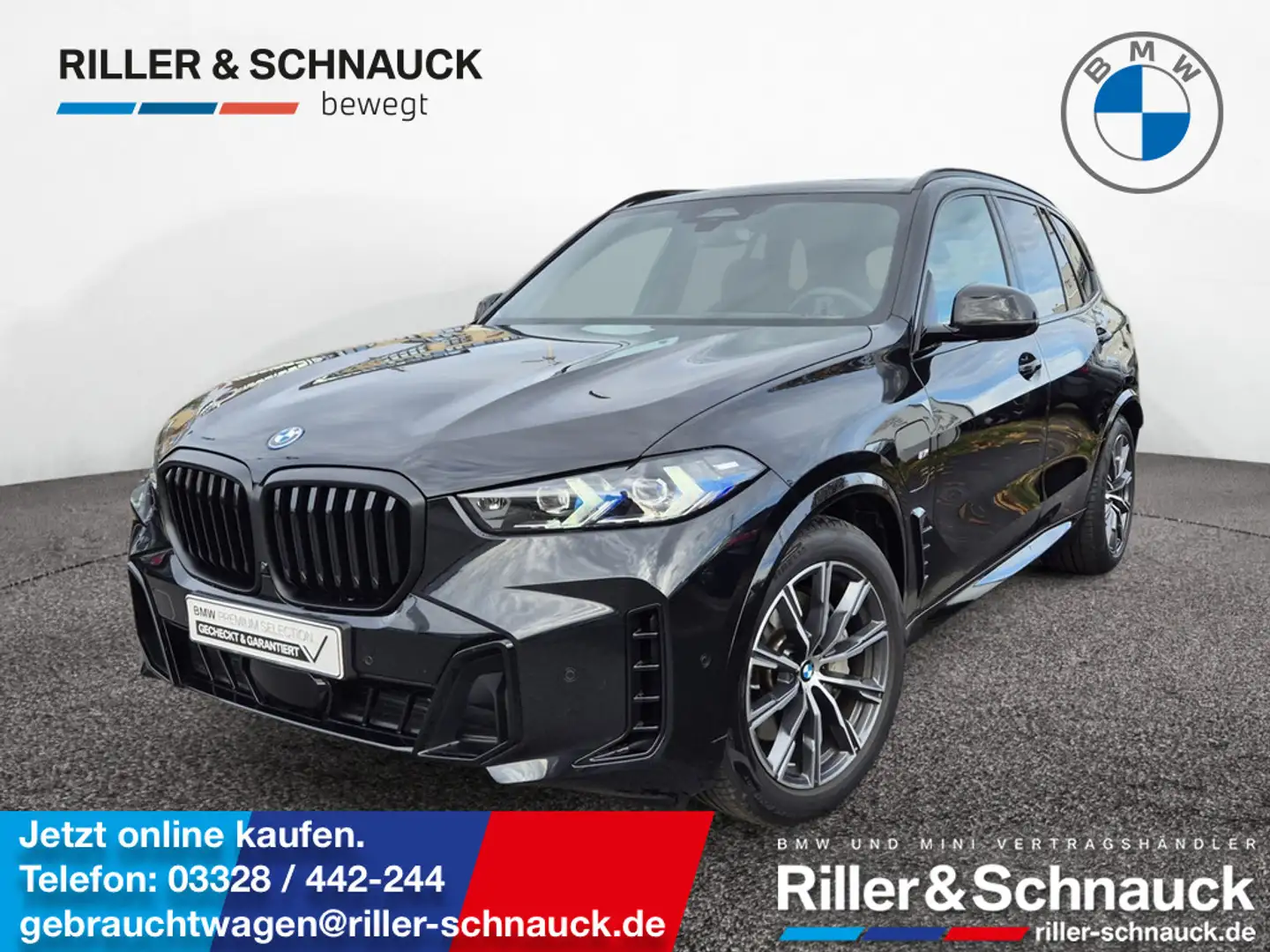 BMW X5 xDrive50e M Sport AHK+PANO+360°KAM+HK+MEM Schwarz - 1
