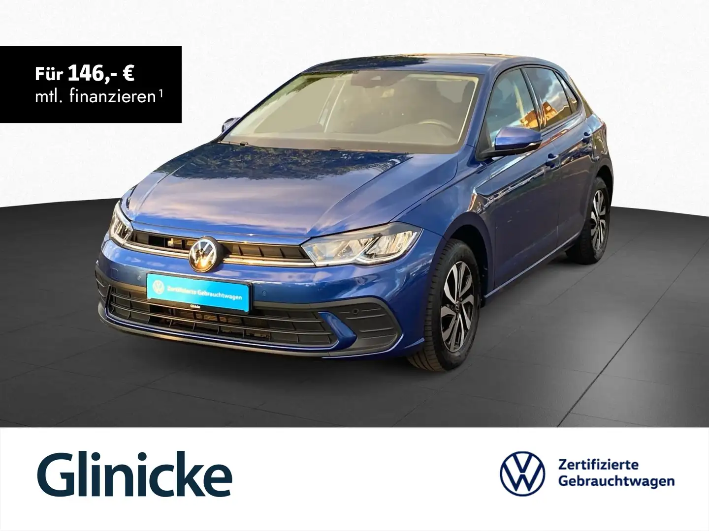 Volkswagen Polo 1.0 TSI DSG Active Navi LED RFK Sitzheizung Blau - 1