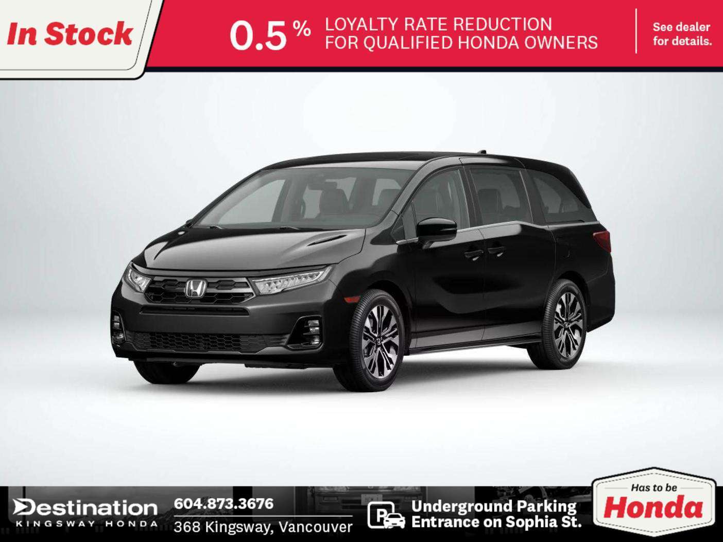 Crystal Black Pearl 2027 Honda Odyssey Minivan  Automatic
