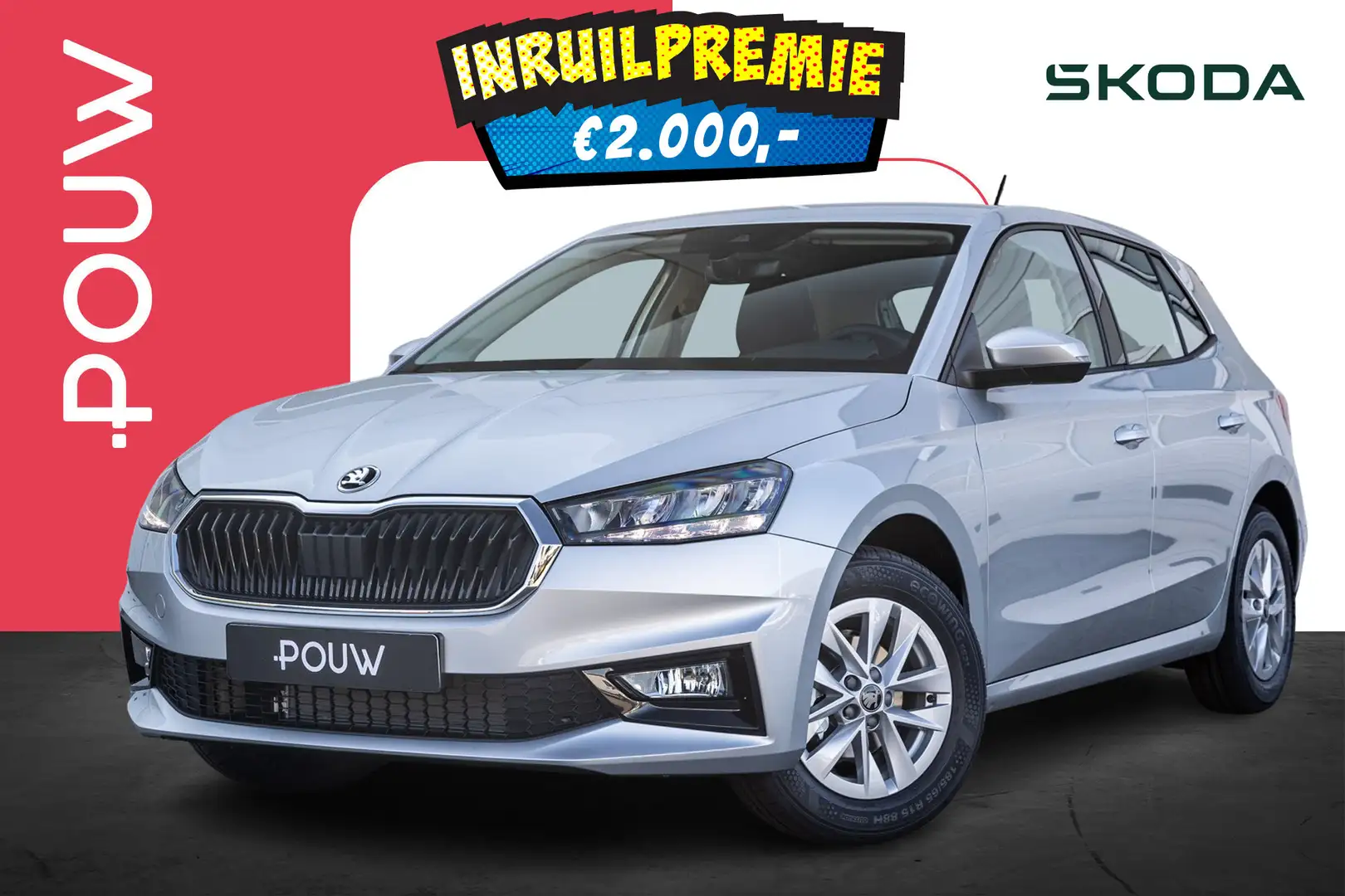 Skoda Fabia 1.0 TSI 95pk Selection | Cruise Control | Airco Zilver - 1