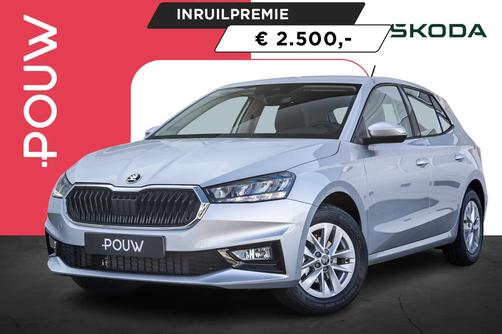 Skoda Fabia 1.0 TSI 95pk Selection | Cruise Control | Airco Zilver - 1