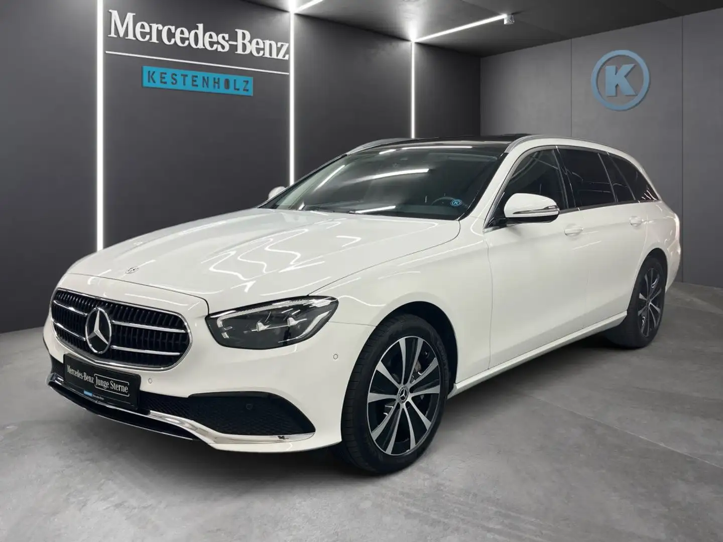 Mercedes-Benz E 300 de T 4M WideScreen Pano LED AHK Kamera PTS Weiß - 2