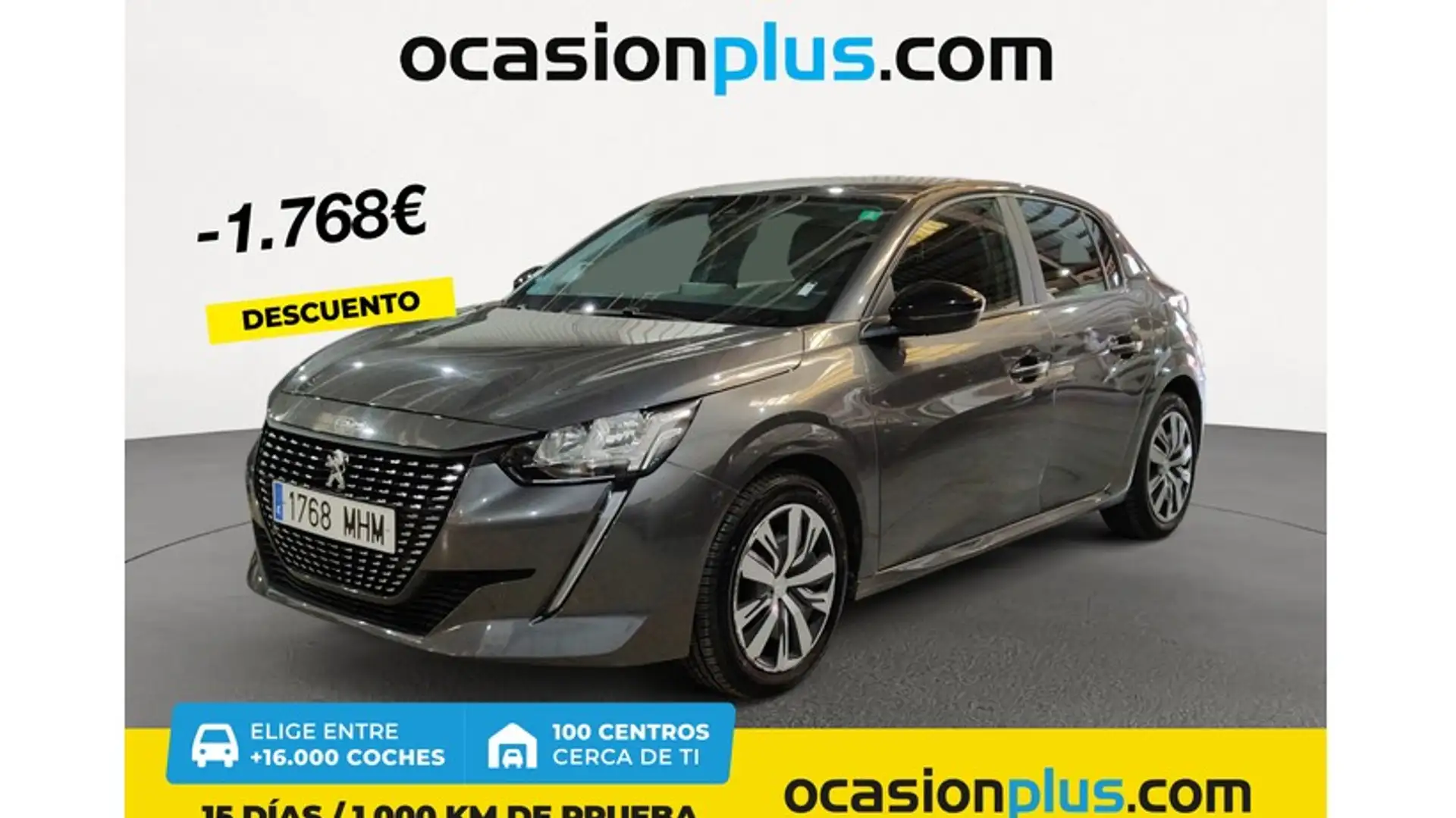 Peugeot 208 1.2 Puretech S&S Active Pack 100 Gris - 1