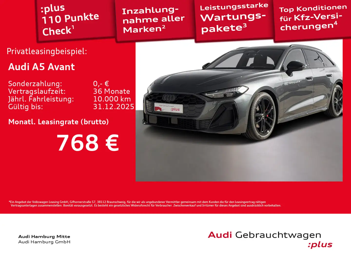 Audi A5 TFSI quattro S tronic 150 kW S line Pan Grau - 1