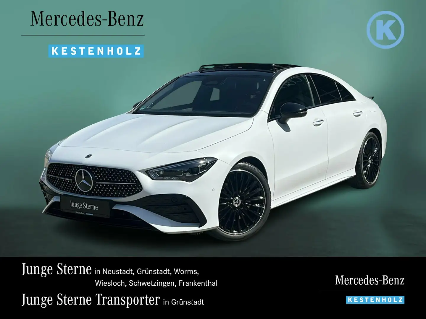 Mercedes-Benz CLA 200 CLA 200 Coupé AMG+PANO+BURMESTER+KAM+KEYL+NIGHT Weiß - 1
