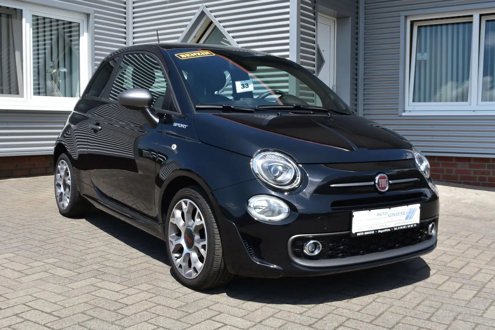 Fiat 500 1.0 Mild Hybrid Sport *Klima*PDC*Nebel*Pano* 51... Negro - 1