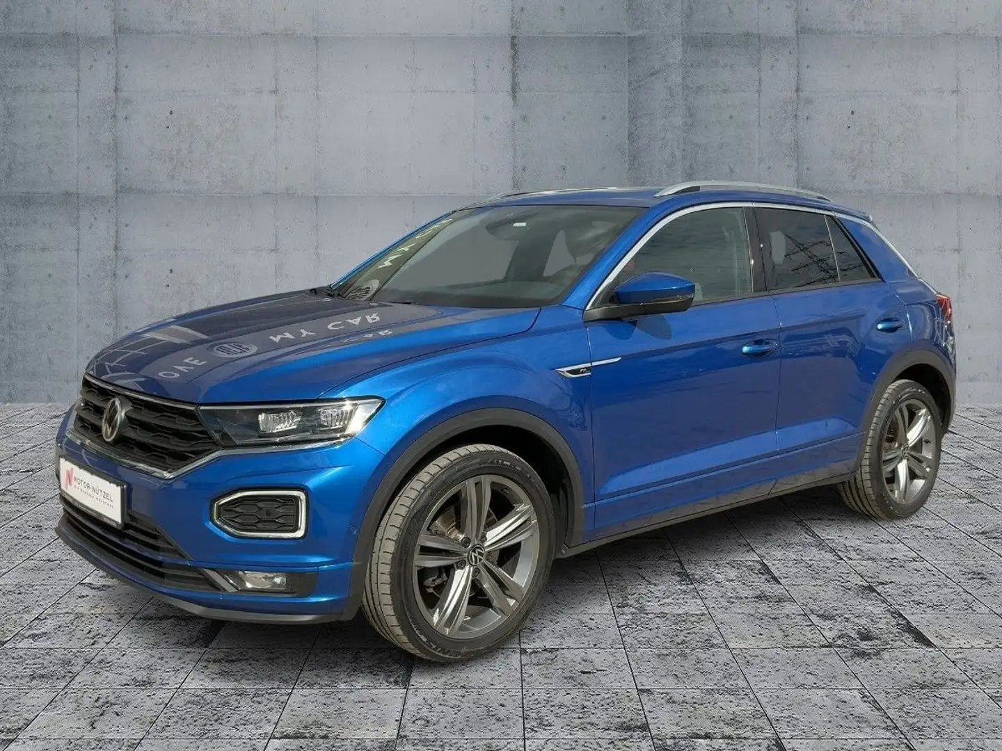 Volkswagen T-Roc 2.0 TSI 4M DSG R-LINE LED+NAV+ACC+AHK+PANO Blau - 2