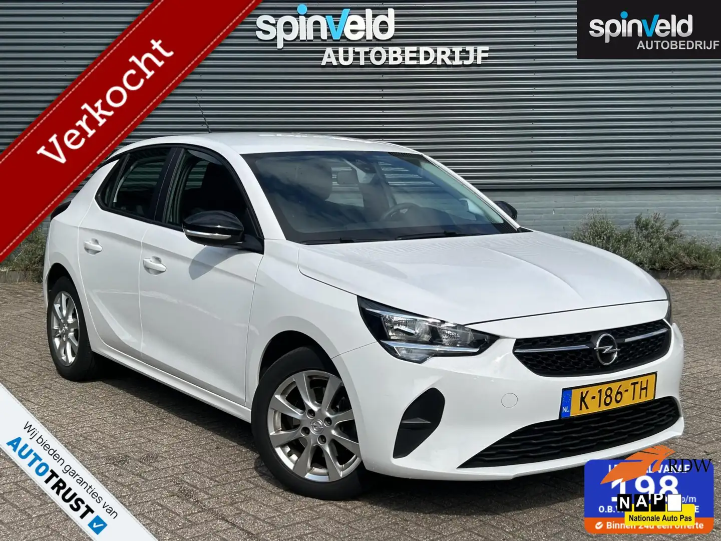 Opel Corsa 1.2 Edition BJ’21 NAP NL CRUISE APPLE CARPLAY Wit - 1
