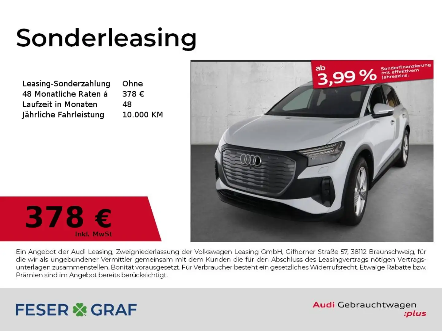 Audi Q4 e-tron 45 e-tron Head-Up / Virt. Cockpit / Matrix LED Weiß - 1
