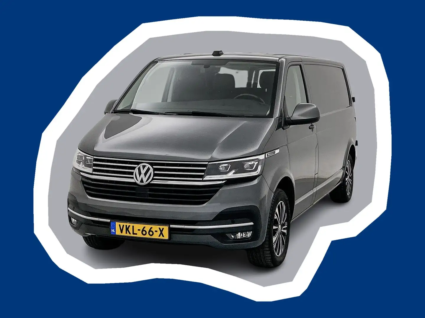Volkswagen T6.1 Transporter 2.0 TDI L2H1 28 Bulli Leder Adaptieve cruise contr Gri - 1