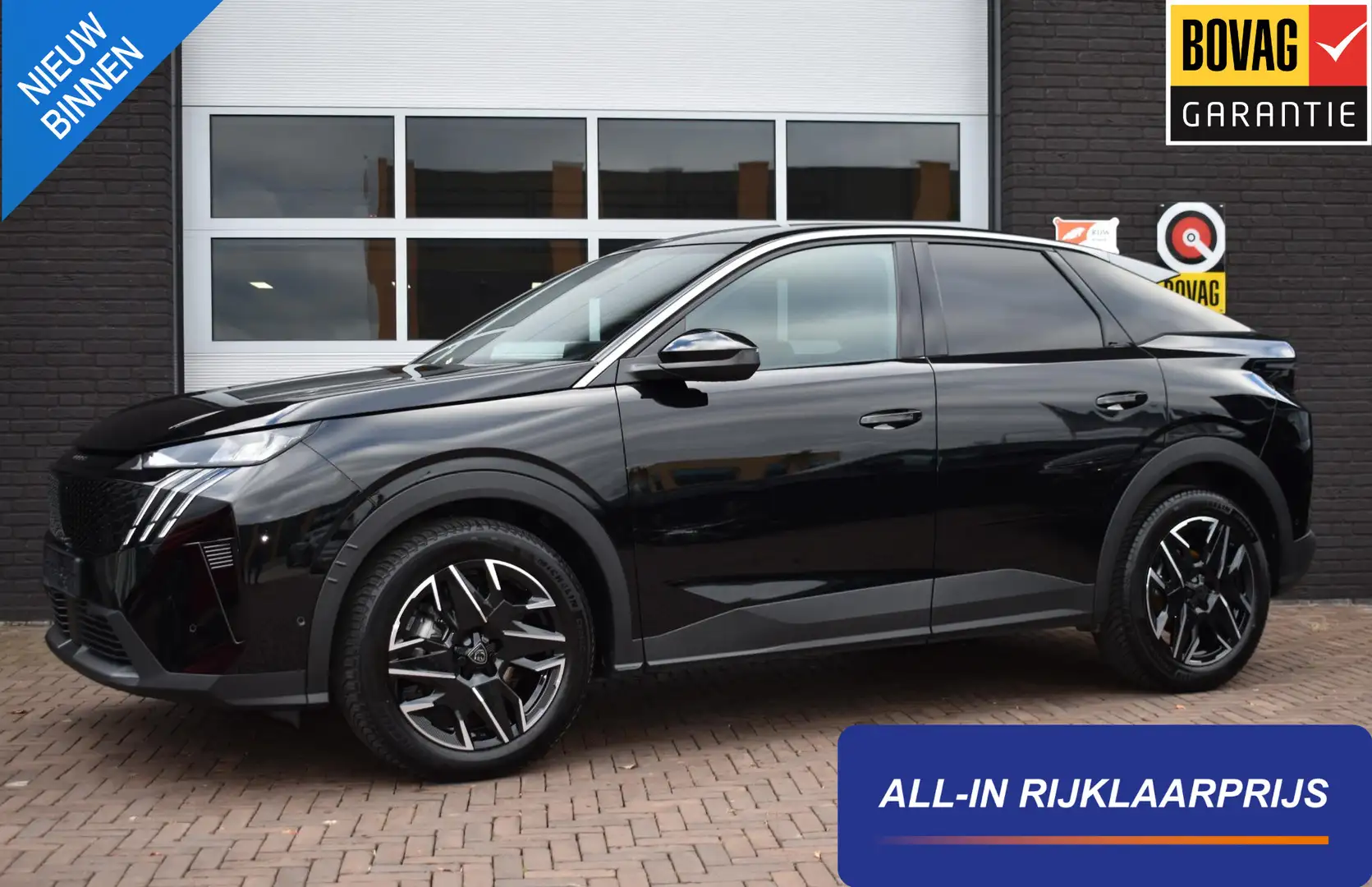 Peugeot 3008 1.2 Hybrid 145PK e-DCS6 Allure | Navi | LED | 360 Zwart - 1