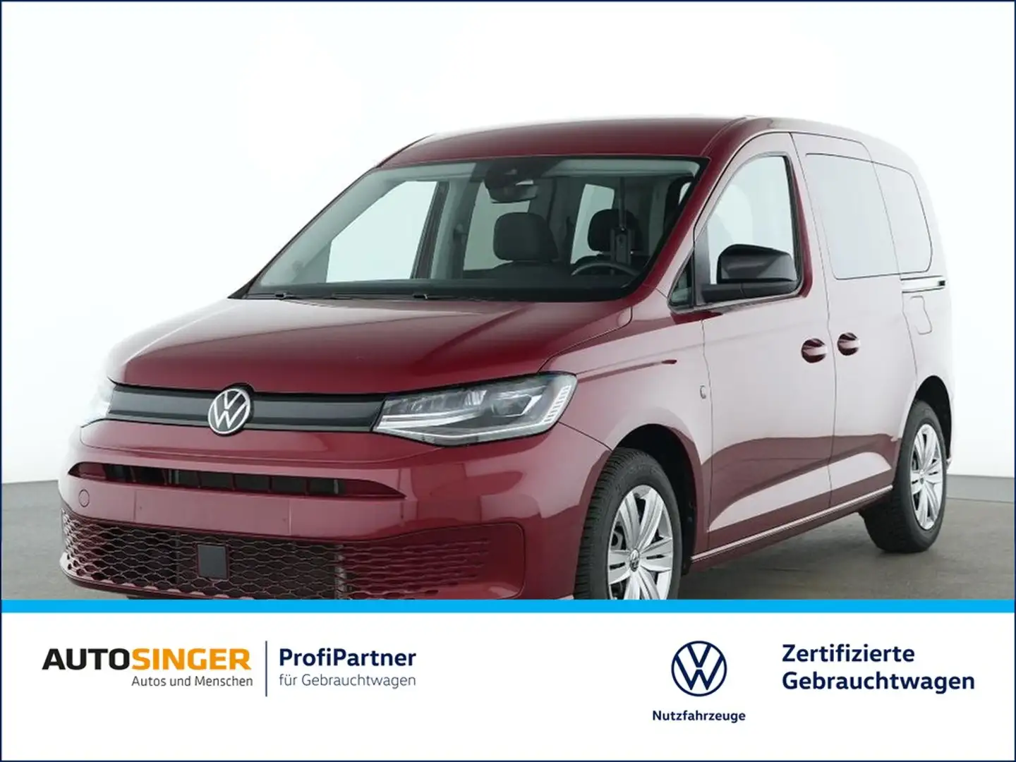Volkswagen Caddy 2,0 TDI *STDHZ*AHK*NAVI*LED*GRA*SHZ*PDC* Rot - 1