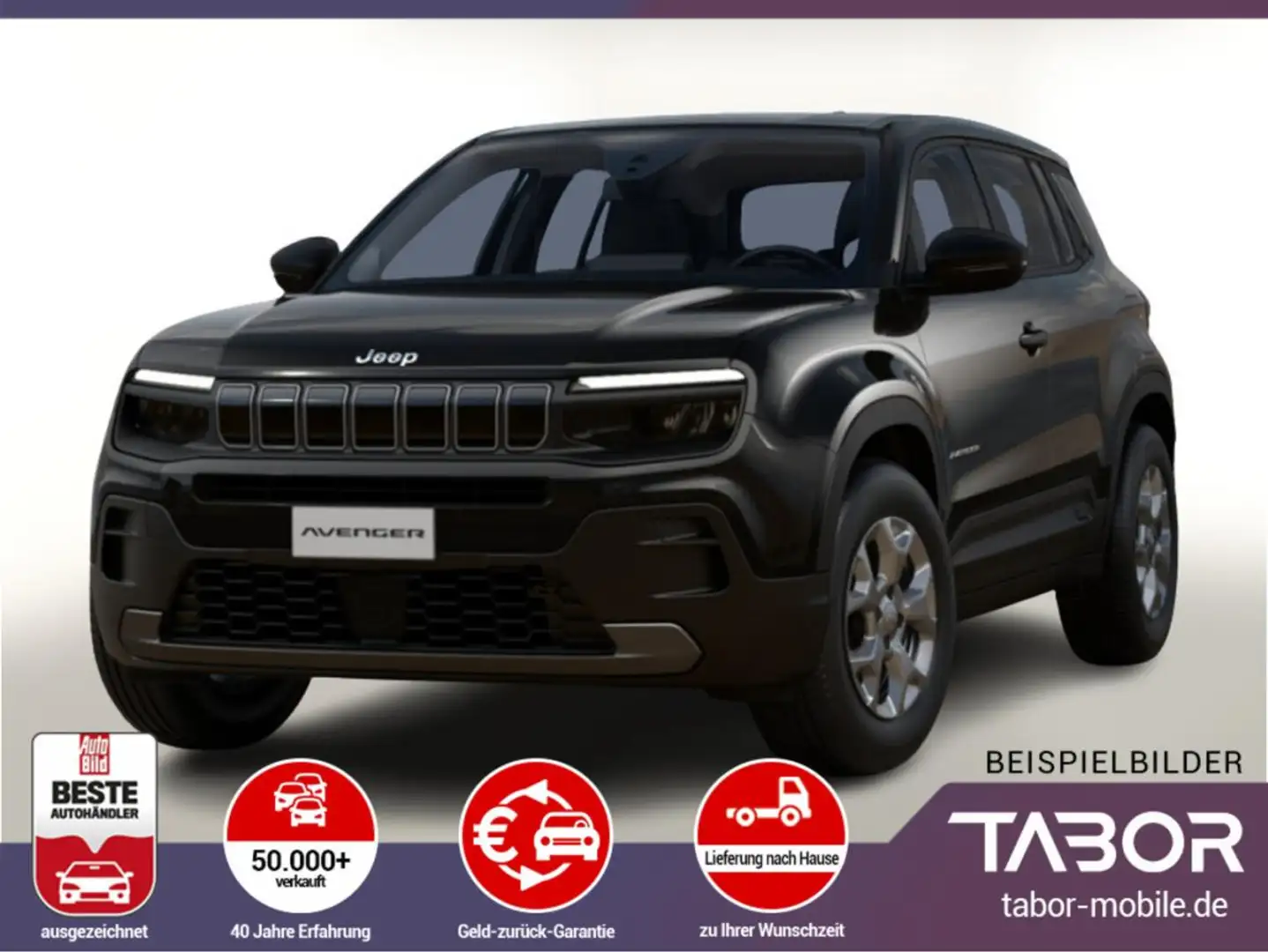 Jeep Avenger 1.2 MHEV 110 DTC Longitude SHZ LED PDC Schwarz - 1
