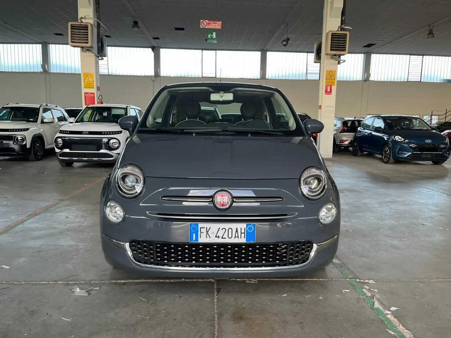 Fiat 500 1.2 Lounge 69cv Gris - 2
