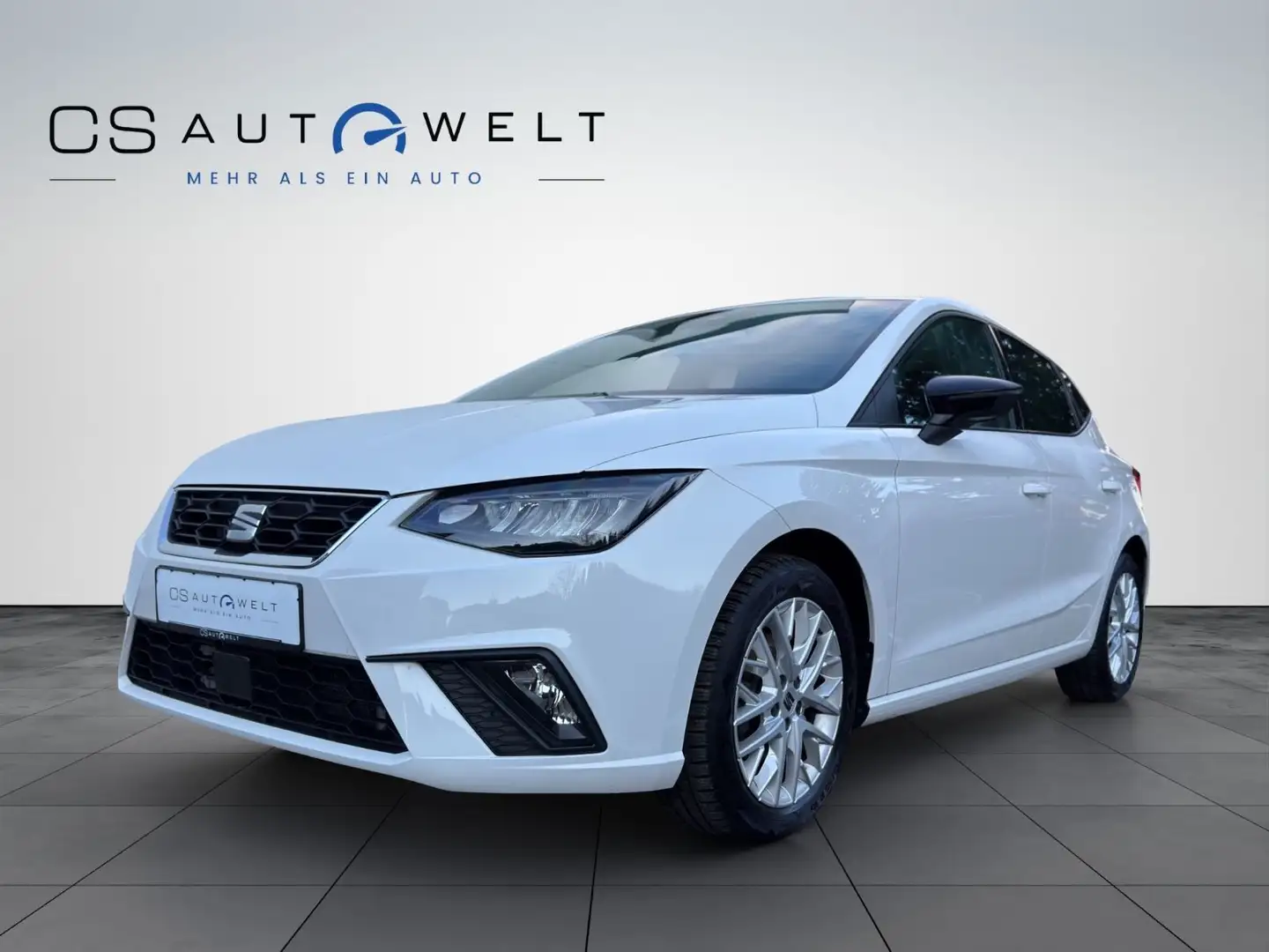 SEAT Ibiza 1.0 TSI FR-line LED/SHZ/TEMPO/NAVI/CARPLAY Weiß - 1