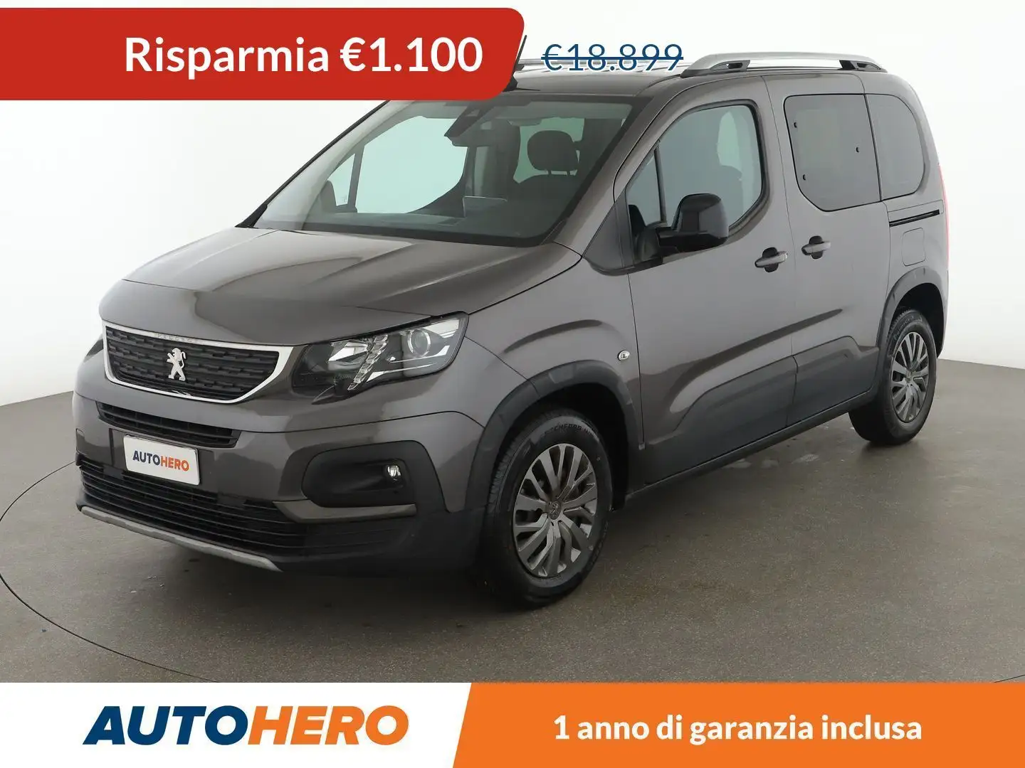 Peugeot Rifter 1.2 PureTech Allure Standard  110 CV Gris - 1