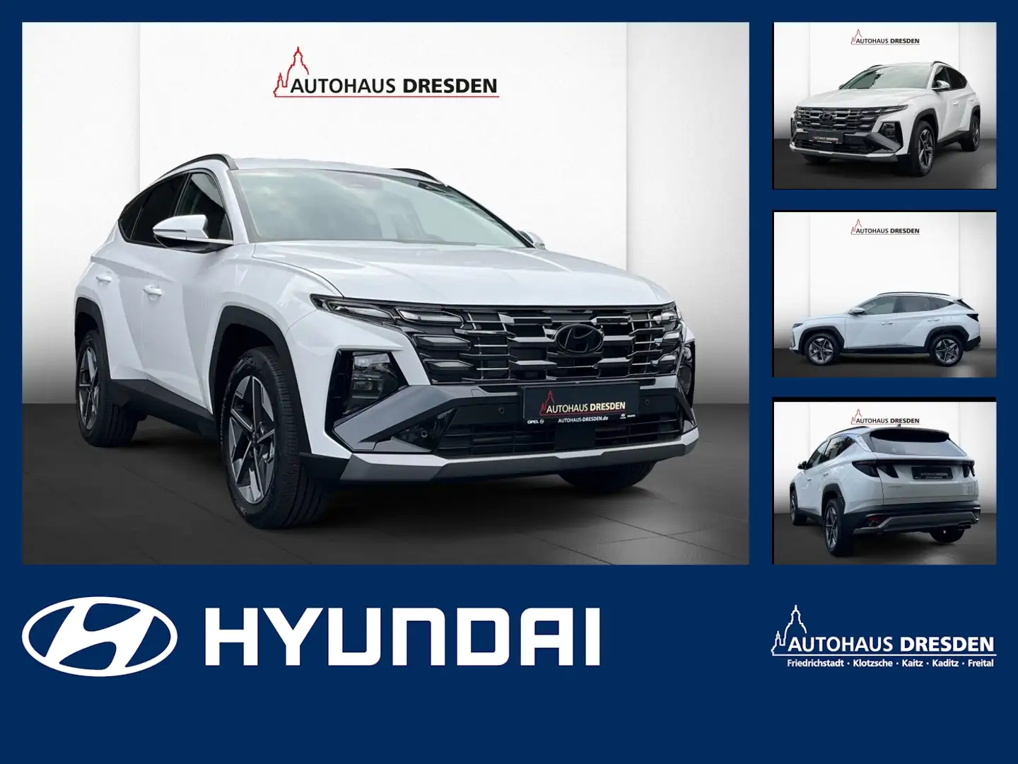 Hyundai TUCSON 1.6 T-GDI HEV *V-LED*NSCC*KAM*SHZ*NAVI* Weiß - 1