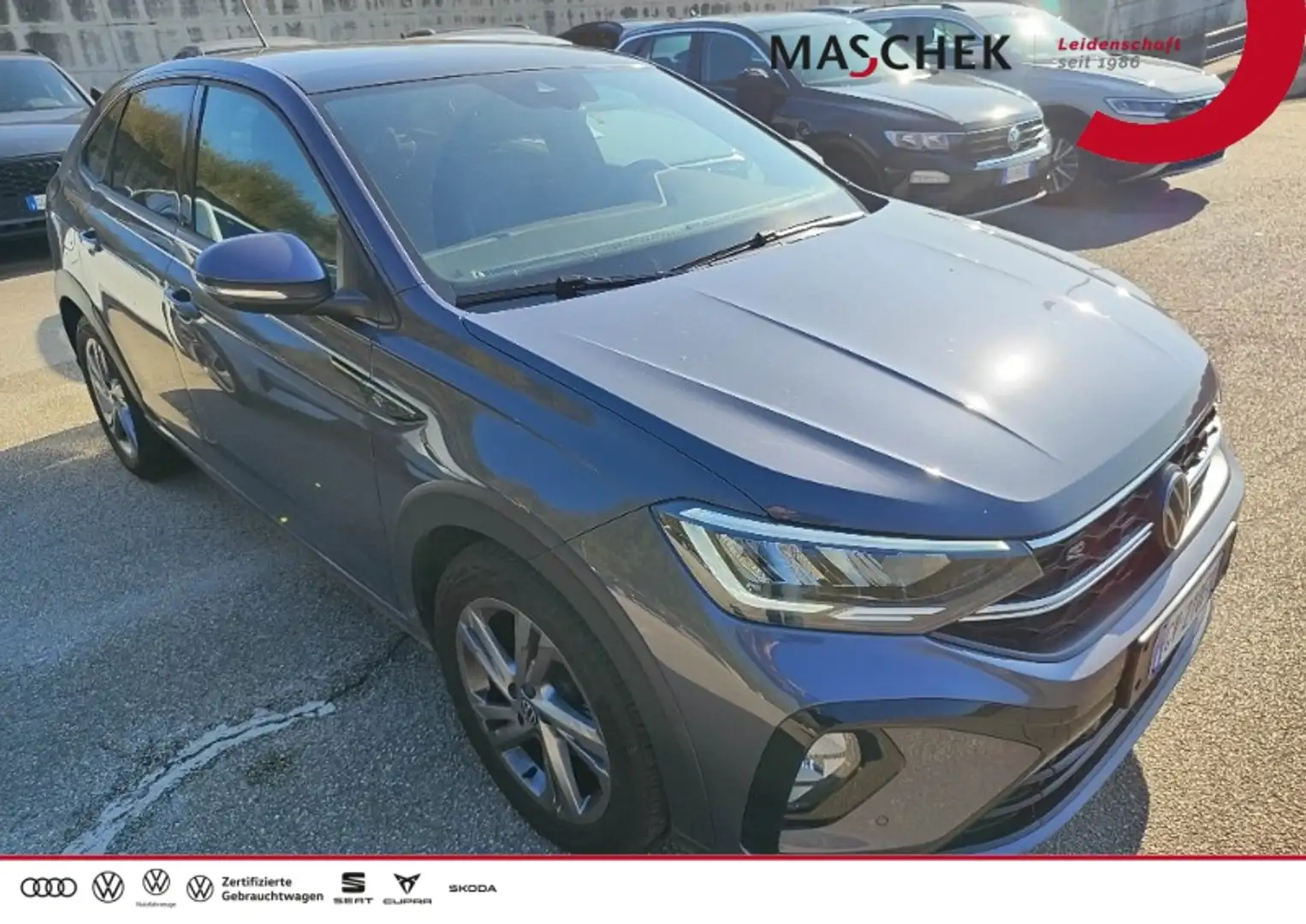 Volkswagen Taigo R-Line 1.0 TSI Pano IQ.DRIVE LED PDC Carplay Grau - 1