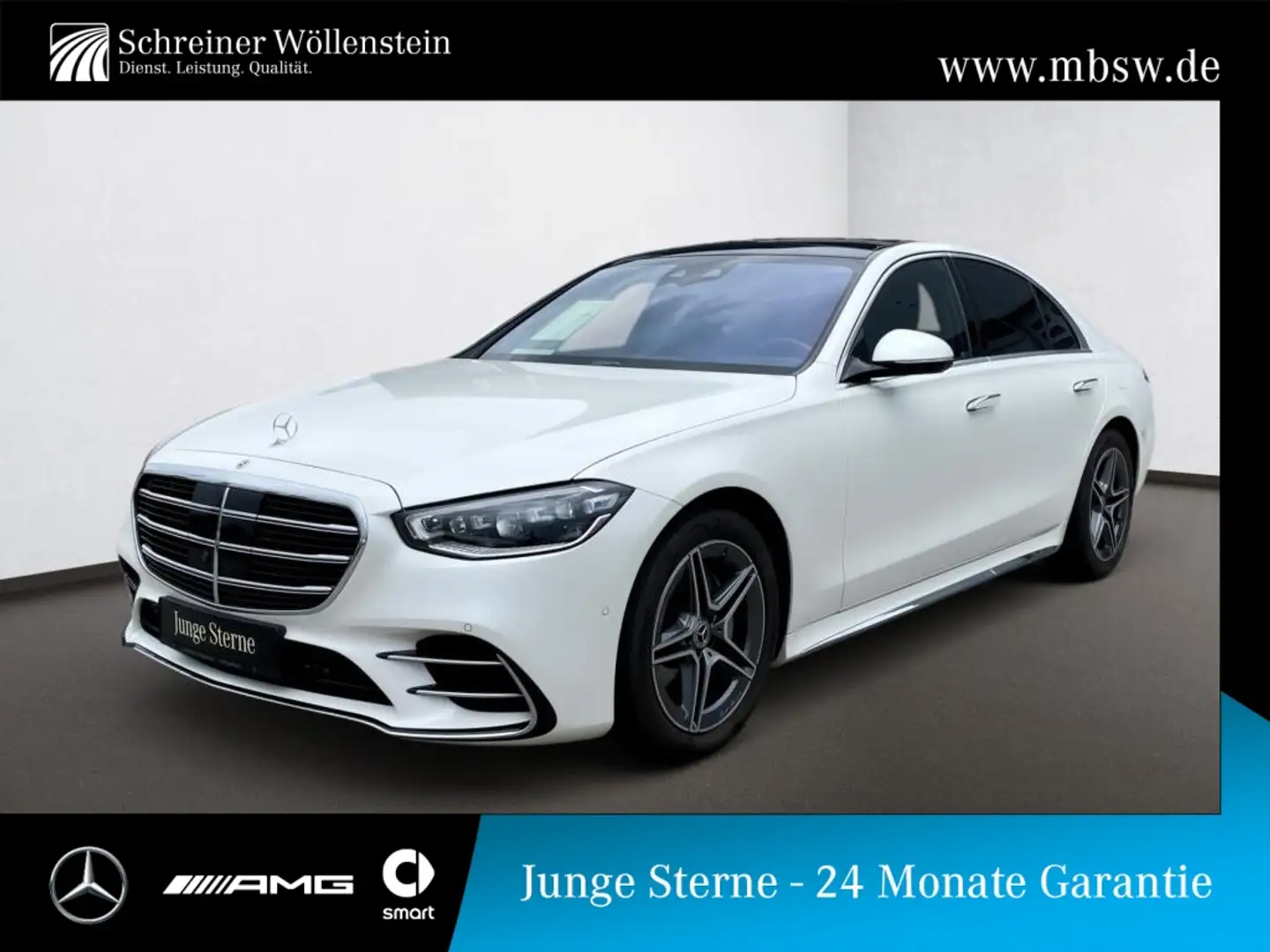 Mercedes-Benz S 580 e 4MATIC Limousine *AMG*Pano*AIR*Distr*AUT Blanc - 1