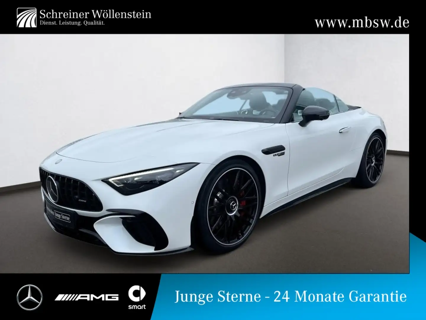 Mercedes-Benz SL 55 AMG 4M+ Night-II*21*HUD*HAL*Sitzklima*Aero Blanc - 1