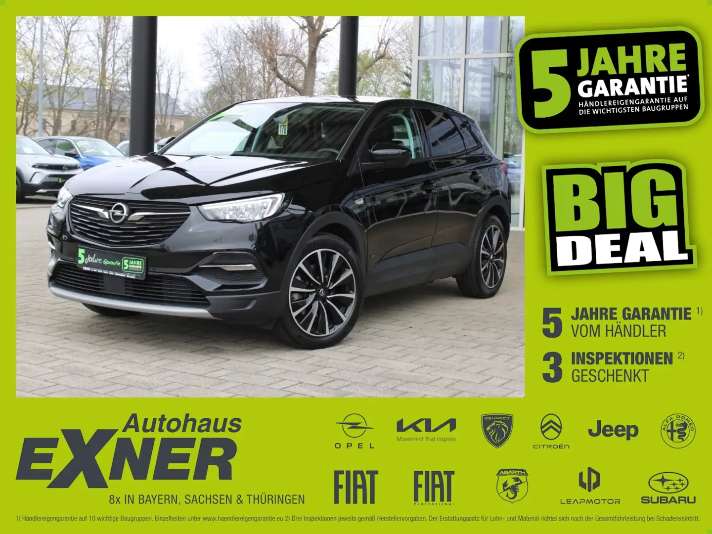Opel Grandland X 1.6 Turbo Hybrid ELEGANCE NAVI. LED Schwarz - 1