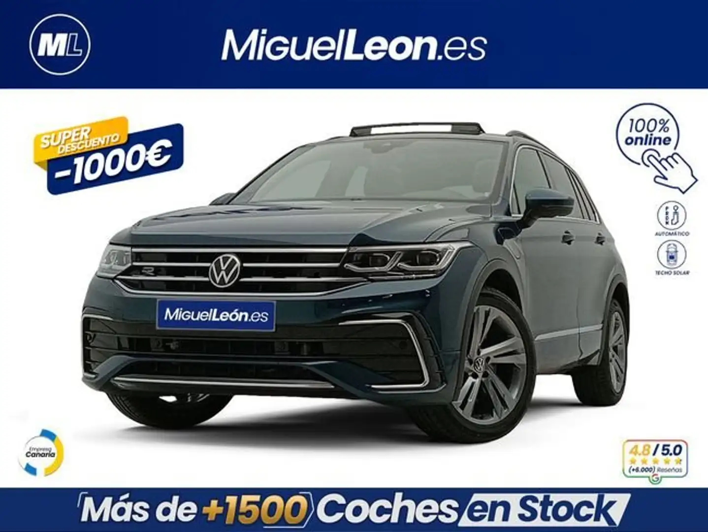 Volkswagen Tiguan 1.4 eHibrid R-Line 180kW Azul - 1