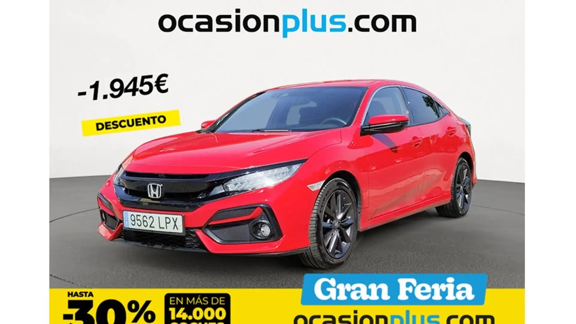 Honda Civic 1.0 VTEC Turbo Elegance Navi Rojo - 1