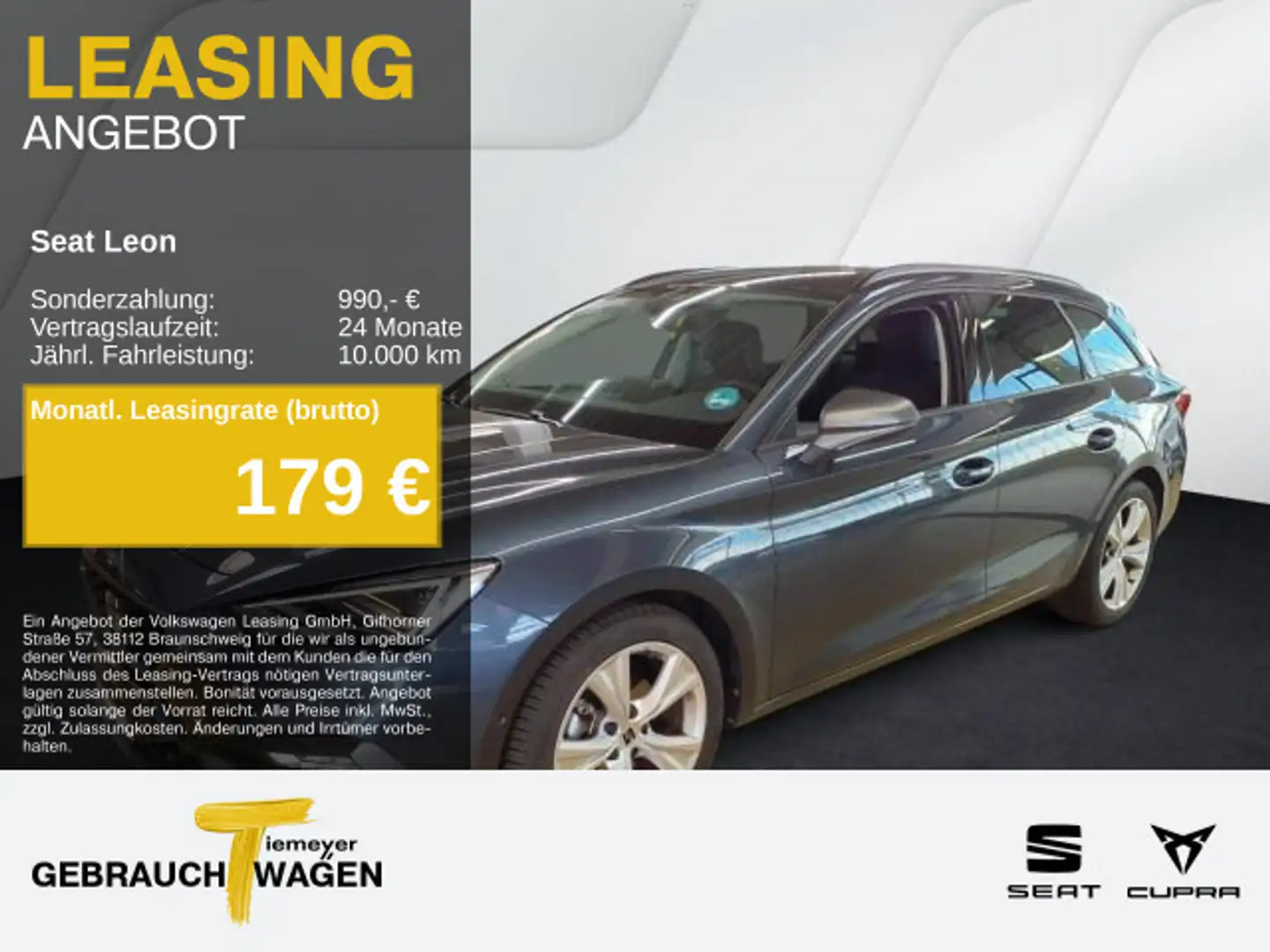 SEAT Leon Sportstourer 1.5 eTSI DSG FR MATRIX SIDE-AS Grau - 1
