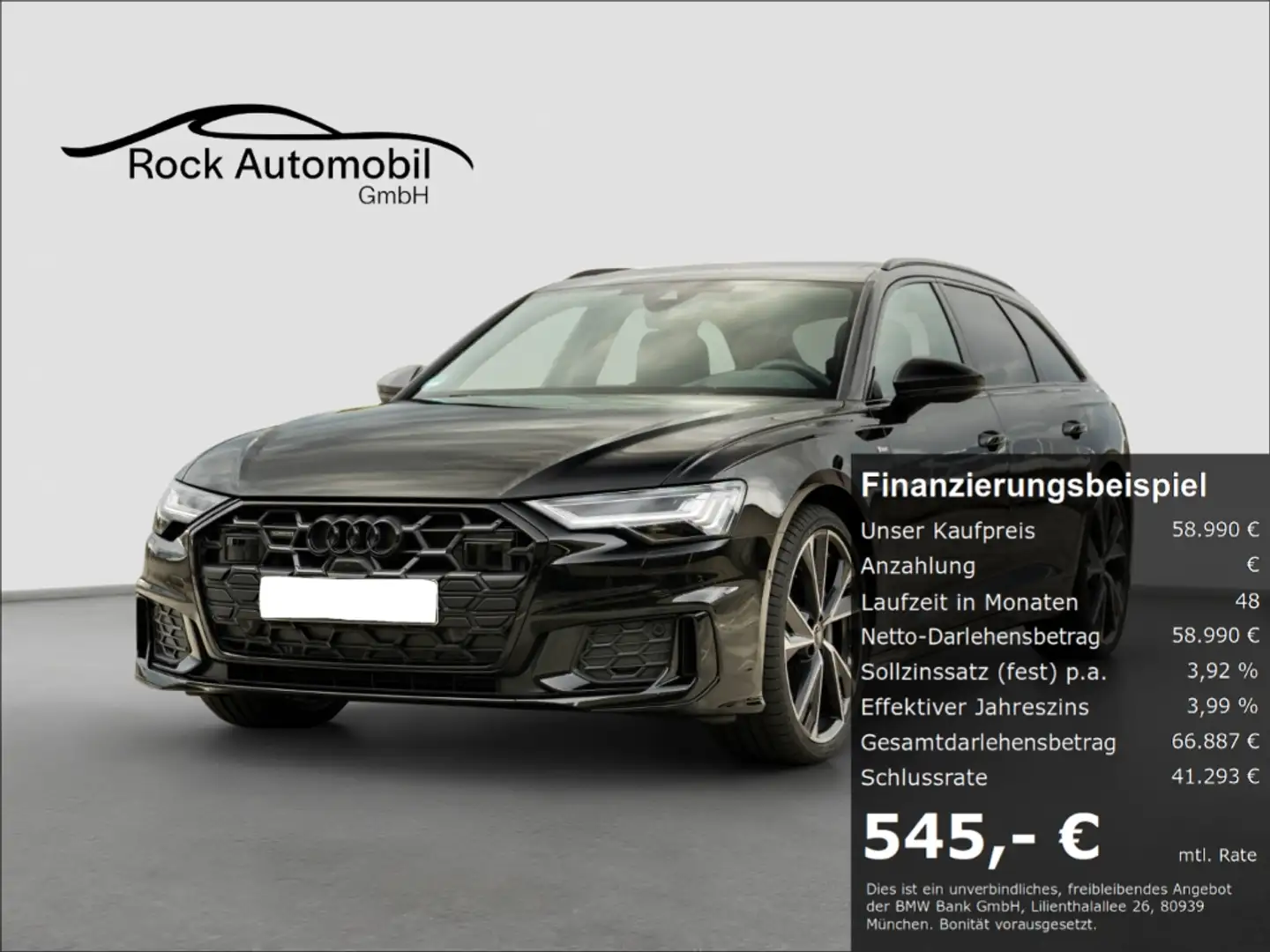 Audi A6 Avant 50 TDI quattro S line B&O NP 97t € Noir - 1