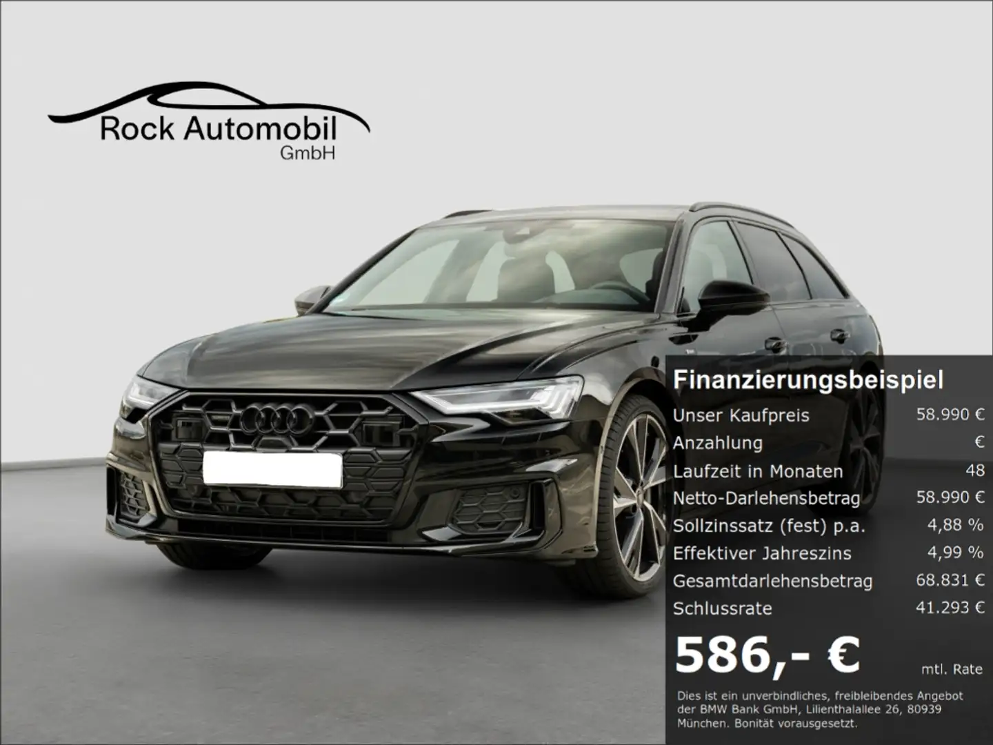 Audi A6 Avant 50 TDI quattro S line B&O NP 97t € Schwarz - 1