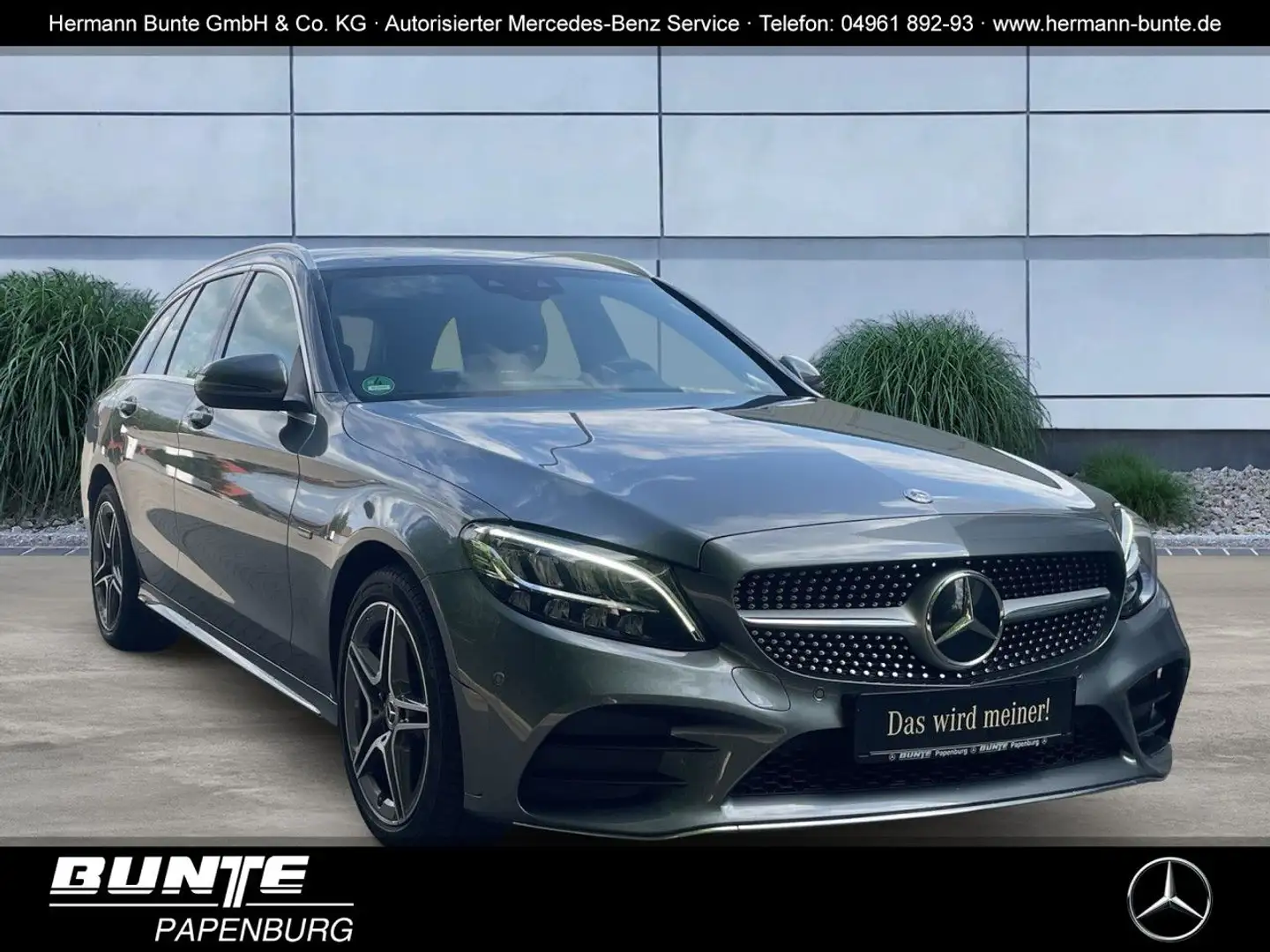 Mercedes-Benz C 300 de T AMG Line+LED+NAVI+BUISINESS+Standheiz Gris - 1