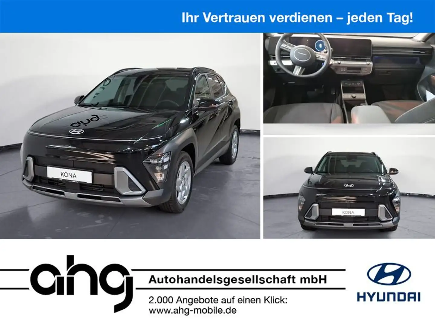 Hyundai KONA SX2 (MY25) 1.6 T-GDi TREND HYUNDAI ESSLINGE Schwarz - 1
