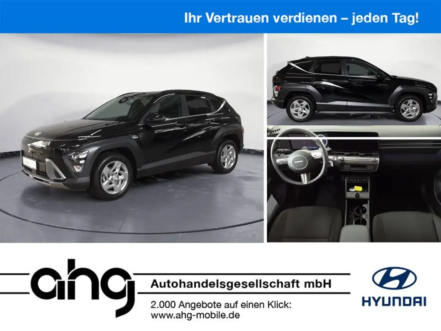 Hyundai KONA SX2 (MY25) 1.6 T-GDi TREND HYUNDAI ESSLINGE Zwart - 1