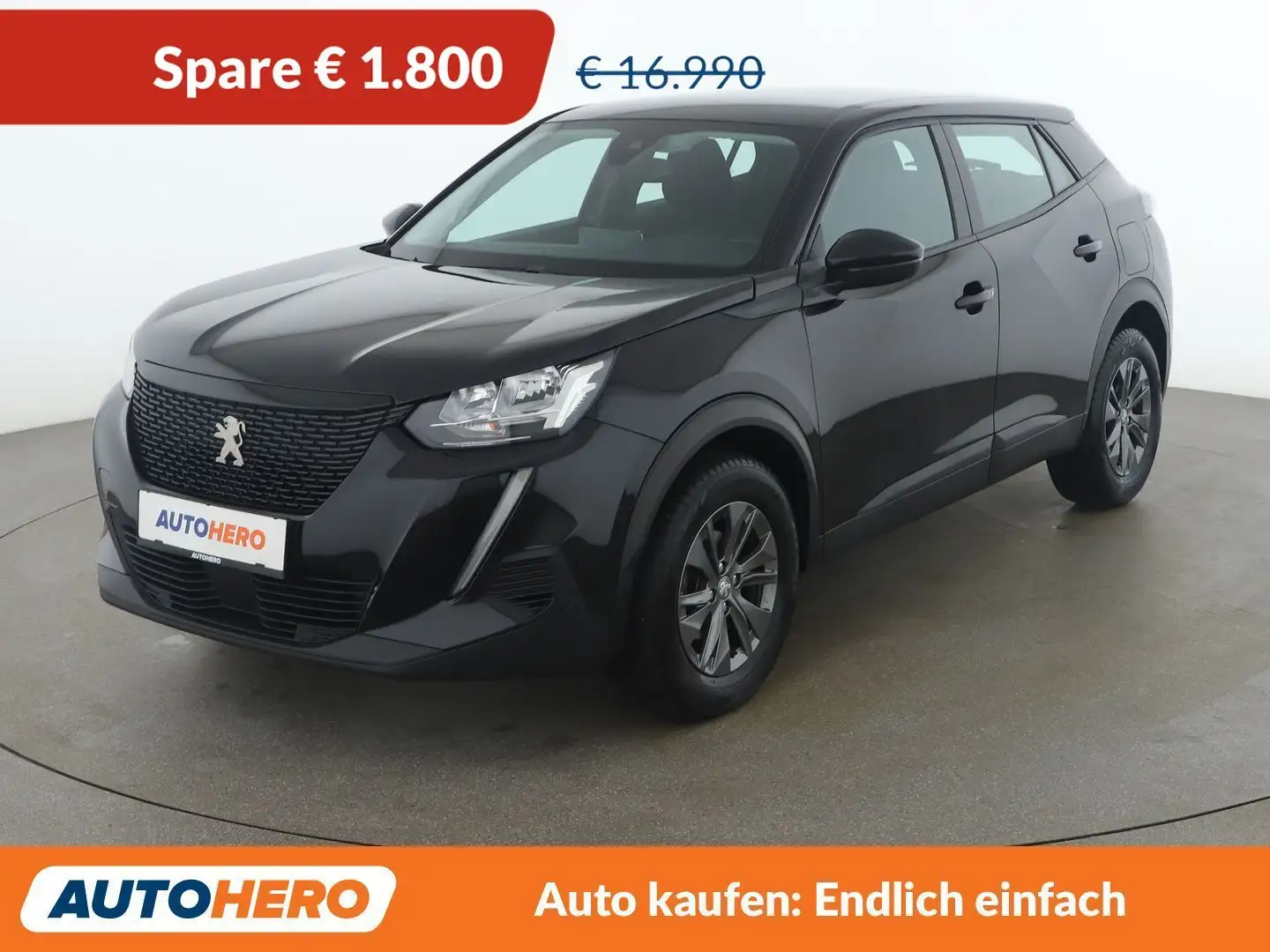 Peugeot 2008 1.2 PureTech Active Pack Schwarz - 1