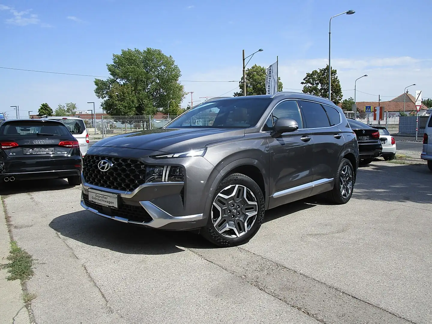 Hyundai SANTA FE Santa Fe 1,6 T-GDI Plug-In 4WD Luxury Line Aut. Grau - 2