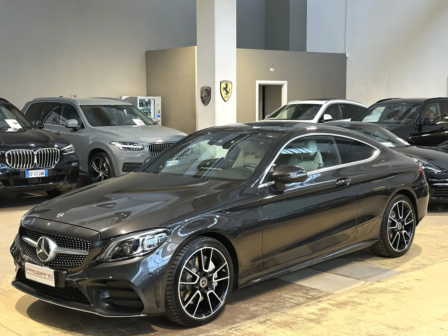Mercedes-Benz C 300 d Coupe Premium AMG 4matic -9"-Camera-Carplay-FULL Grigio - 1