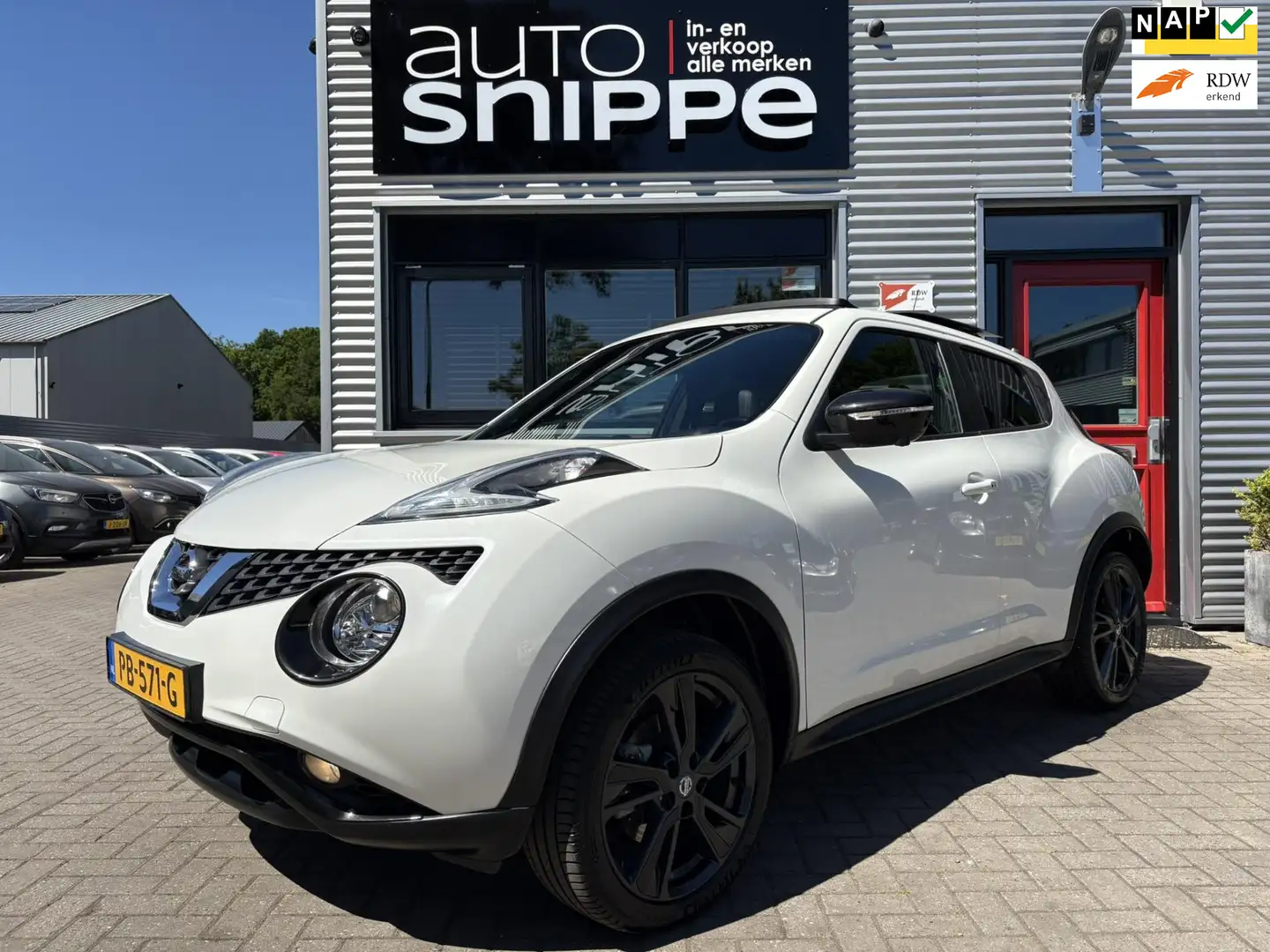 Nissan Juke 1.6 DIG-T Tekna -190 PK-VOLLEDER-OPEN DAK-360 CAME Wit - 1