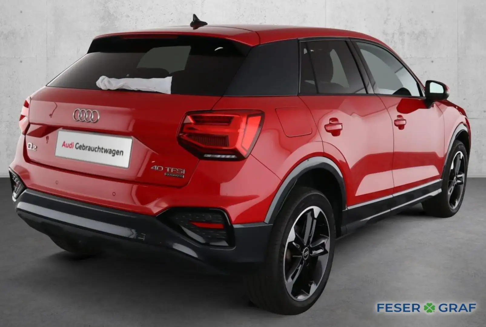 Audi Q2 adv 40 TFSI qu. S-tro. +S-Line++AHK+Matrix+Fahren+ Rot - 2