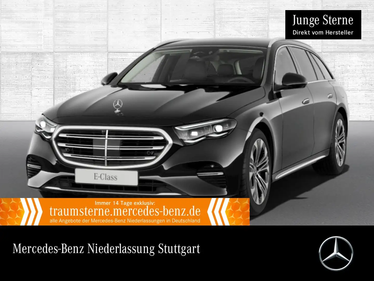 Mercedes-Benz E 300 e T 360° Burmester Distr. Sitzklima Memory Schwarz - 1