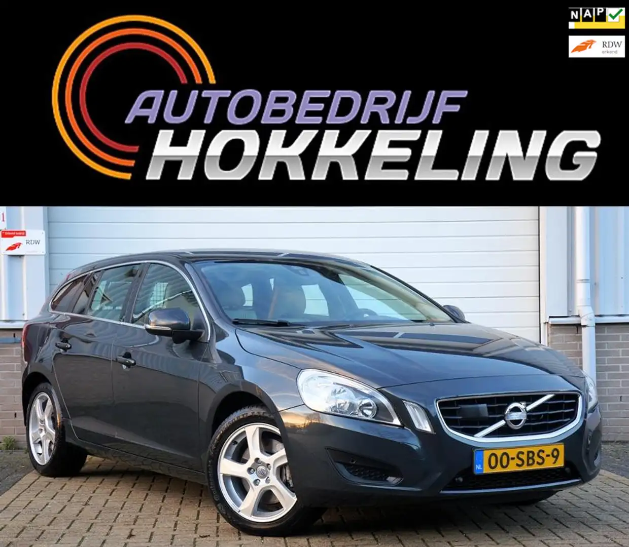 Volvo V60 2.0 T5 Momentum 203pk; Automaat+Leder=UNIEK !! Gris - 1