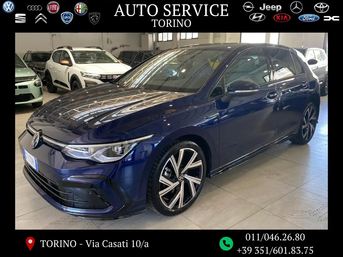 Volkswagen Golf 2.0 tdi 150cv dsg R-Line AZIENDALE UFFICIALE ITALI Blu/Azzurro - 1