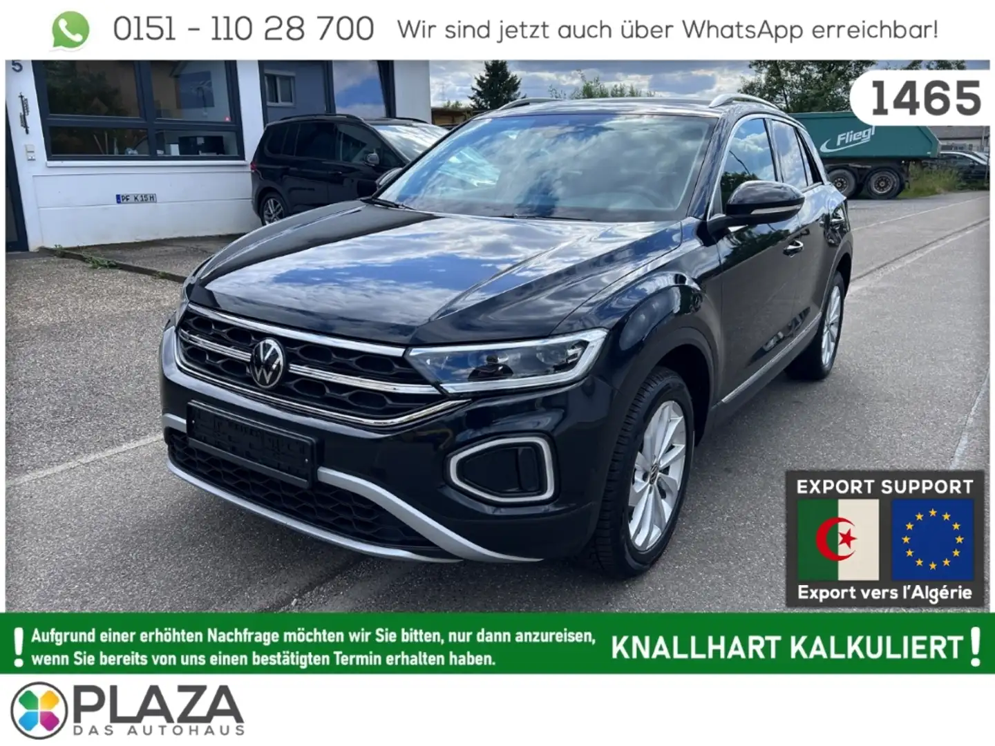 Volkswagen T-Roc 1.0TSI Style ACC DCP IQ-LED NAVI PDC SHZ Noir - 1