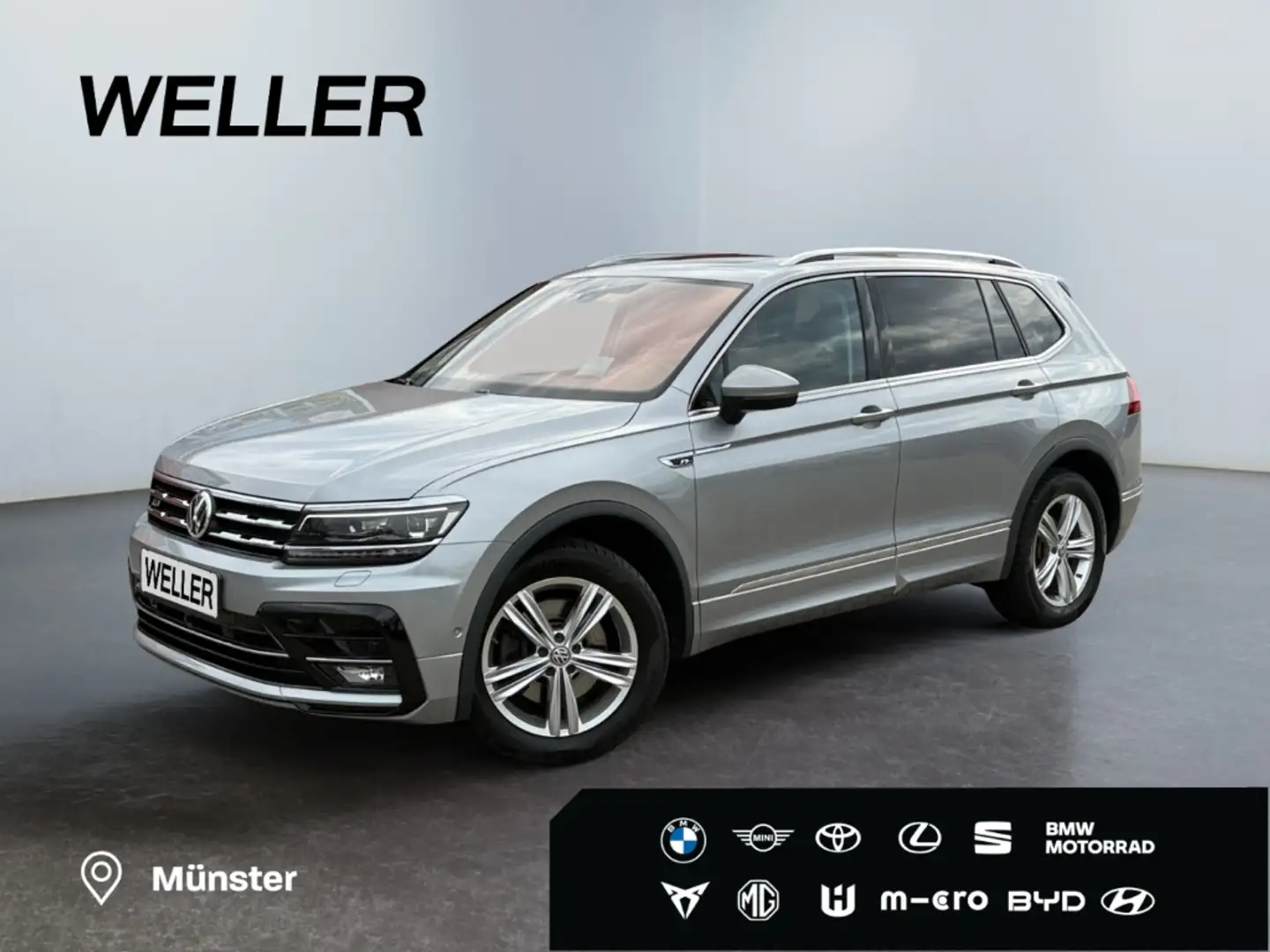 Volkswagen Tiguan Allspace 2.0 TDI 4M R-Line *LED*ACC*HUD*AHK* Silber - 1