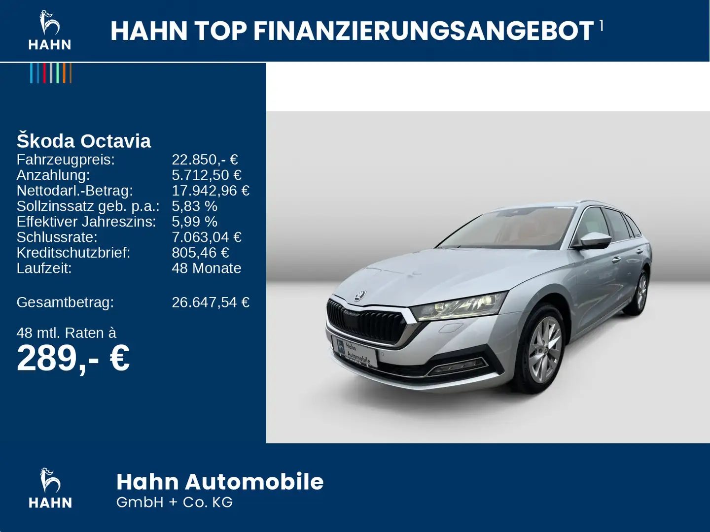 Skoda Octavia Combi 2.0TDI DSG First Edition HuD Stand Silber - 2