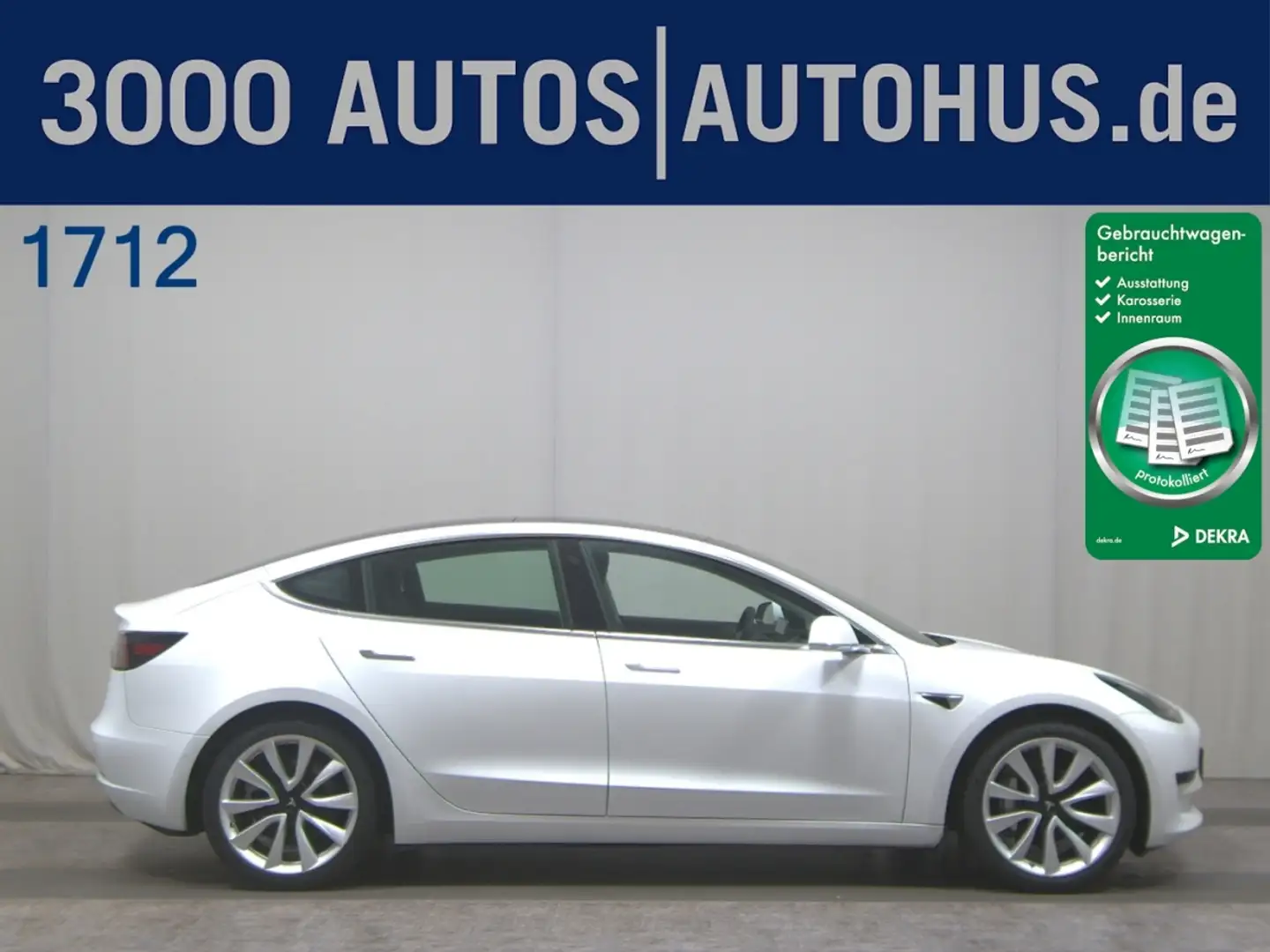 Tesla Model 3 Leder Navi LED PDC ACC Weiß - 1