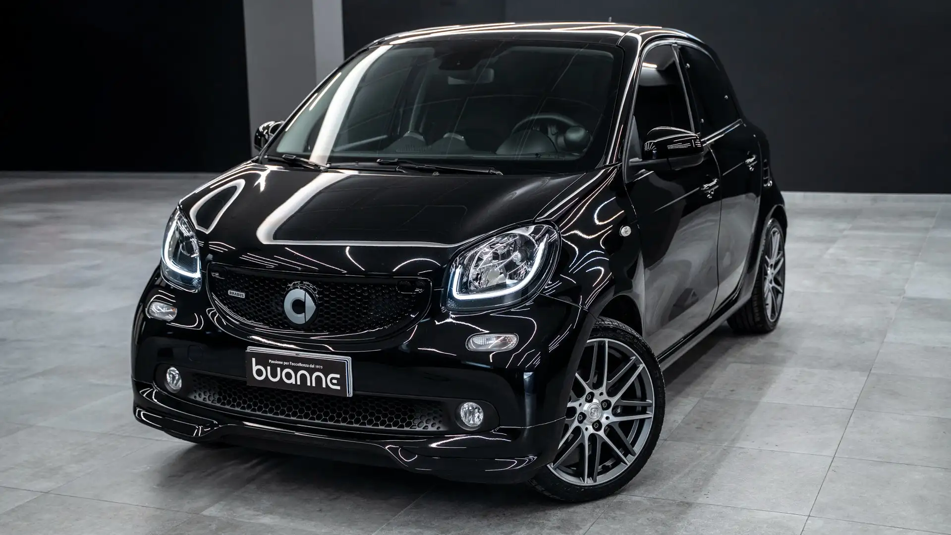 smart brabus Forfour 0.9 109cv twinamic Jbl Navi Italy Km Certi Nero - 1