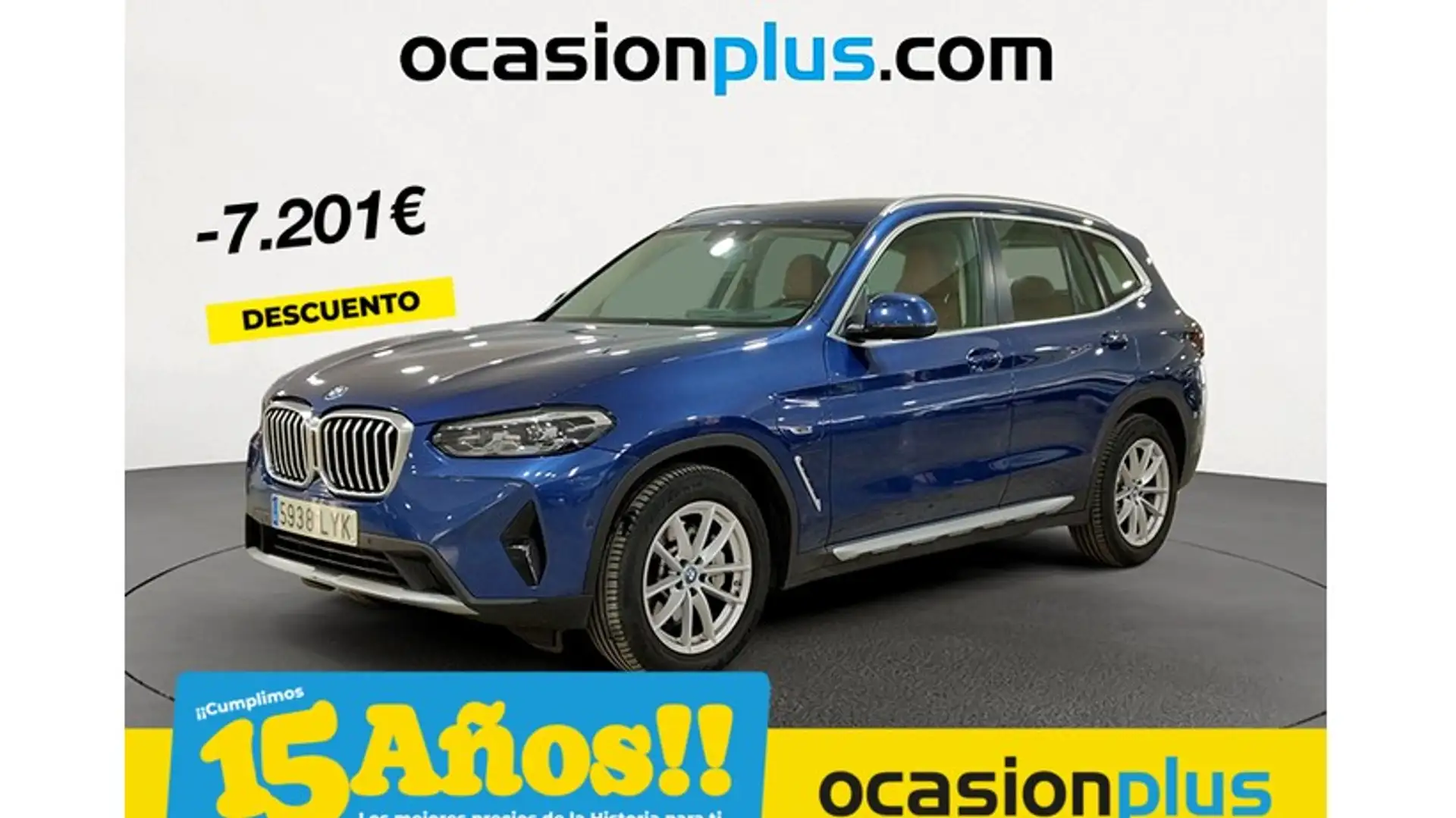 BMW X3 xDrive 30e xLine Bleu - 1