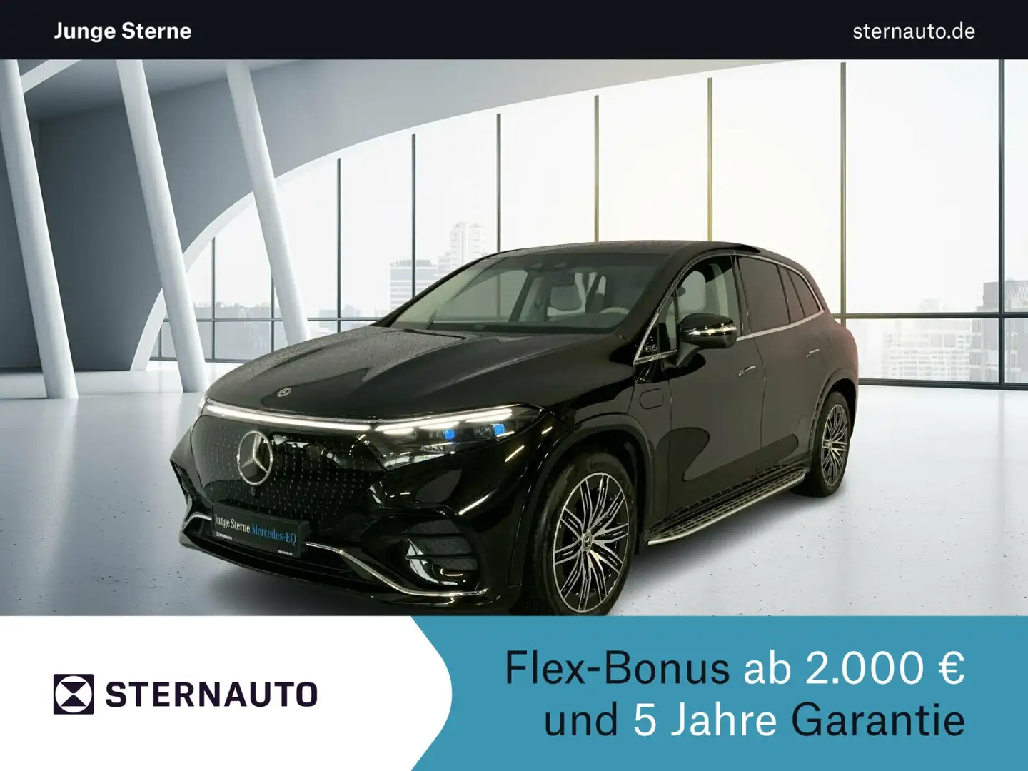 Mercedes-Benz EQS 450 4M SUV AMG Sitzklima DISTRO Pano 7-Sitze Noir - 1