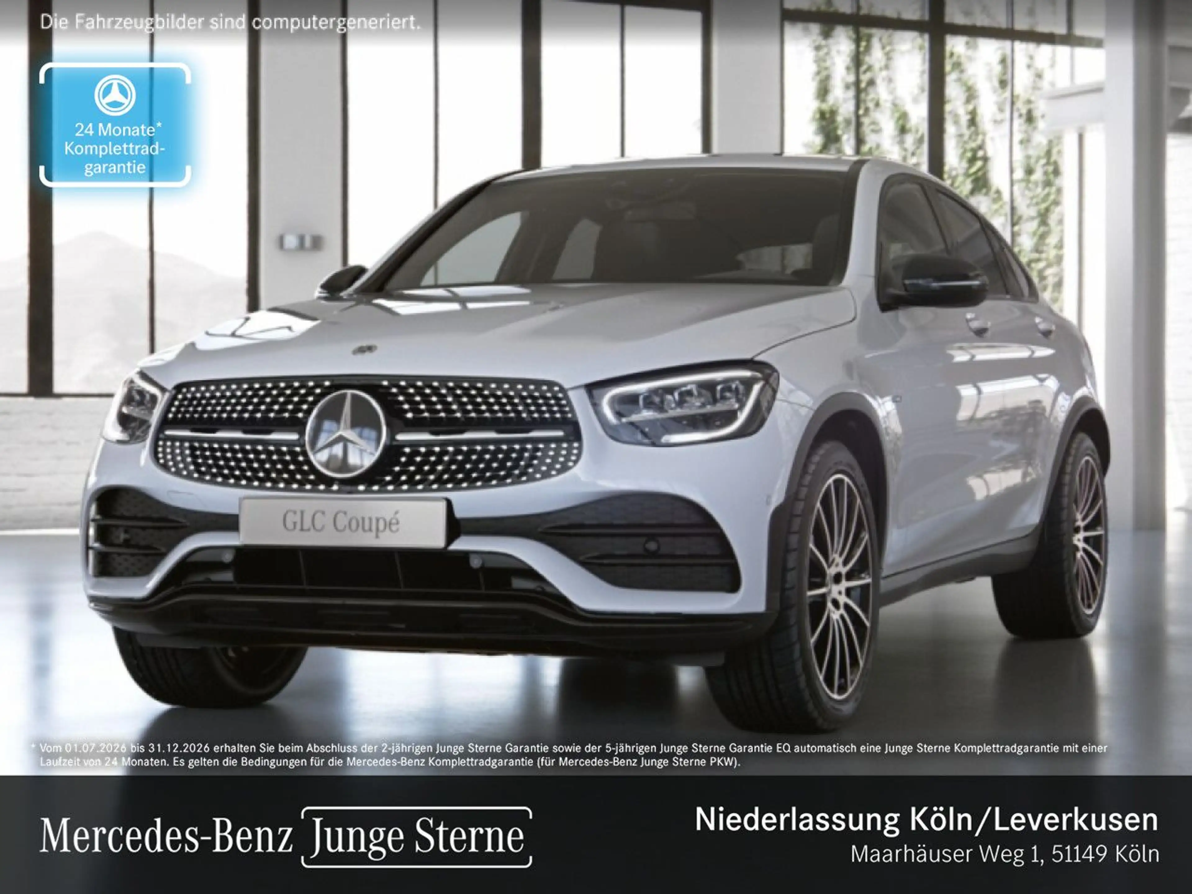 Mercedes-Benz GLC 300 e Coupé 4M AMG+NIGHT+LED+KAMERA+SPUR+TOTW